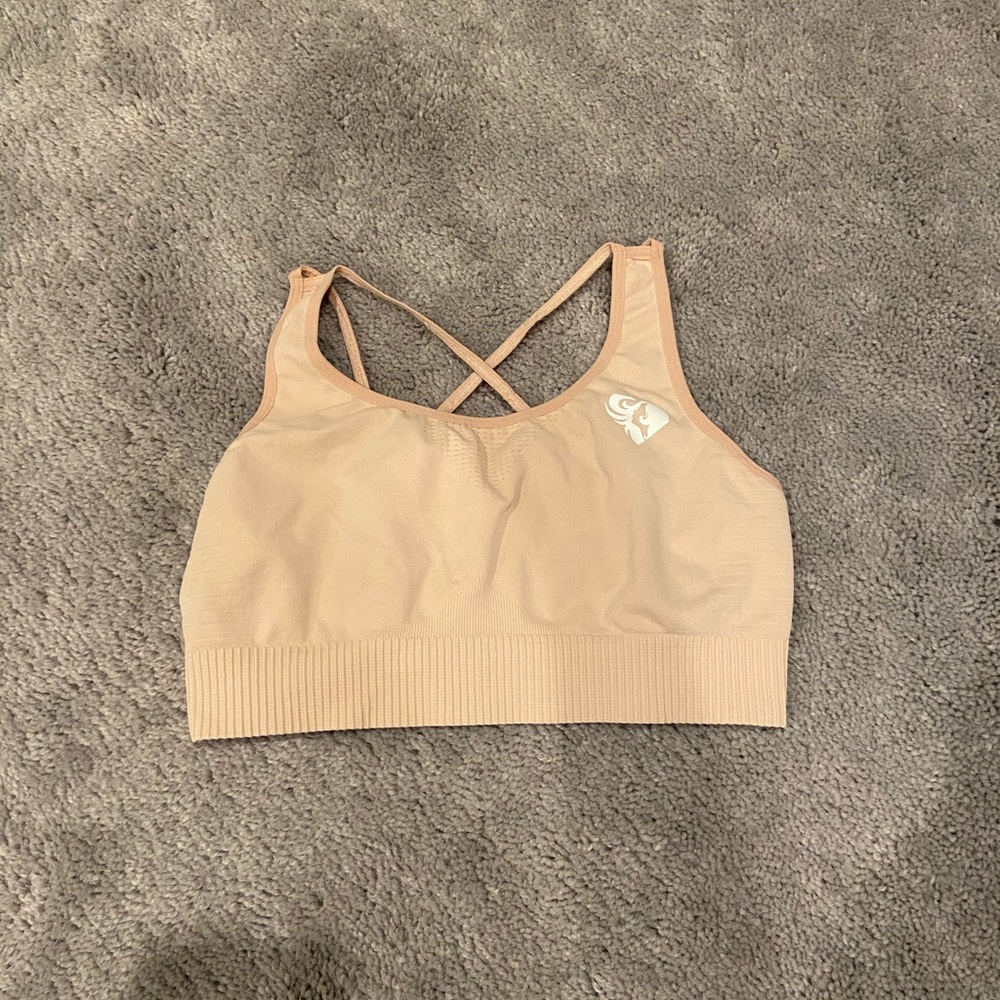 Women’s Best power seamless sports bra (Nude)